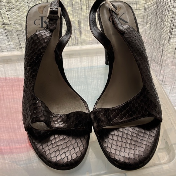 Sling back hi heeled sandals - Picture 5 of 14